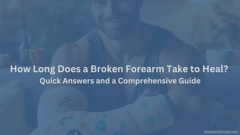 A person with a forearm cast, sitting on a cozy couch and smiling, in a warm recovery setting. This image represents the topic: How Long Does a Broken Forearm Take to Heal, focusing on resilience and healing.