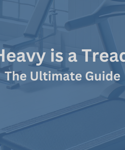 Person in a gym setting, standing next to a treadmill, looking curious as they wonder, 'How Heavy is a Treadmill?' with a thoughtful expression while inspecting the equipment.