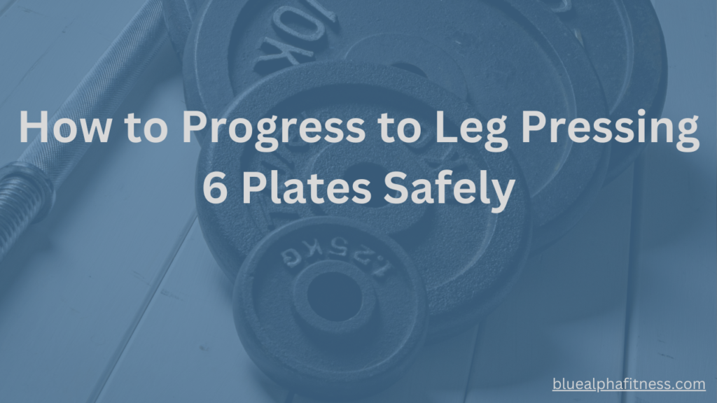 Weight plates of different capacities for progressing to leg pressing 6 plates safely.