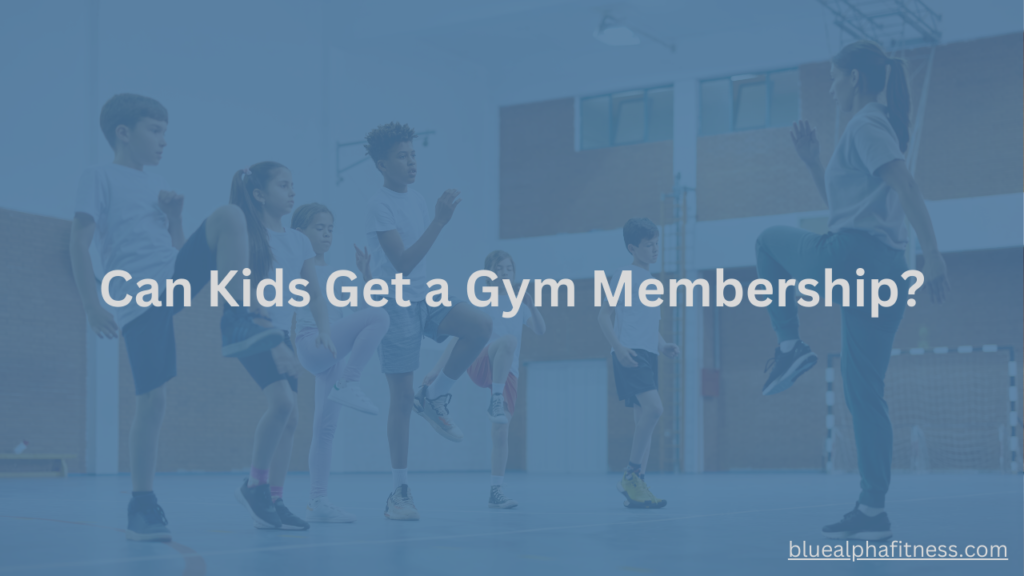 Gym instructor guiding a group of kids as they perform alternating high knees during a fitness session.