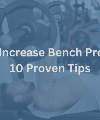 Person performing bench press with proper form, focusing on controlled movement and correct posture to maximize strength gains. This technique is essential for those learning how to increase bench press fast, ensuring efficient muscle engagement and minimizing the risk of injury.