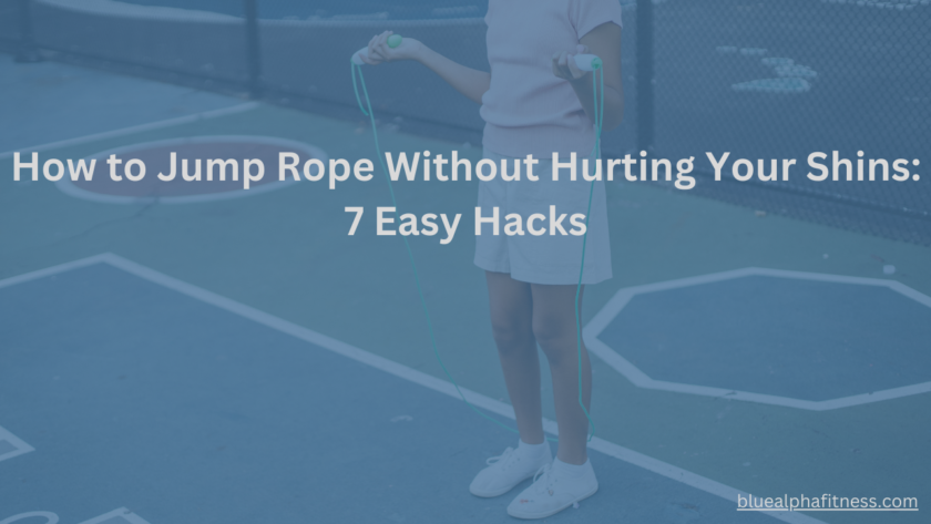 Person in sports shoes holding a skipping rope on a courtyard, preparing to jump with proper form to avoid shin pain.