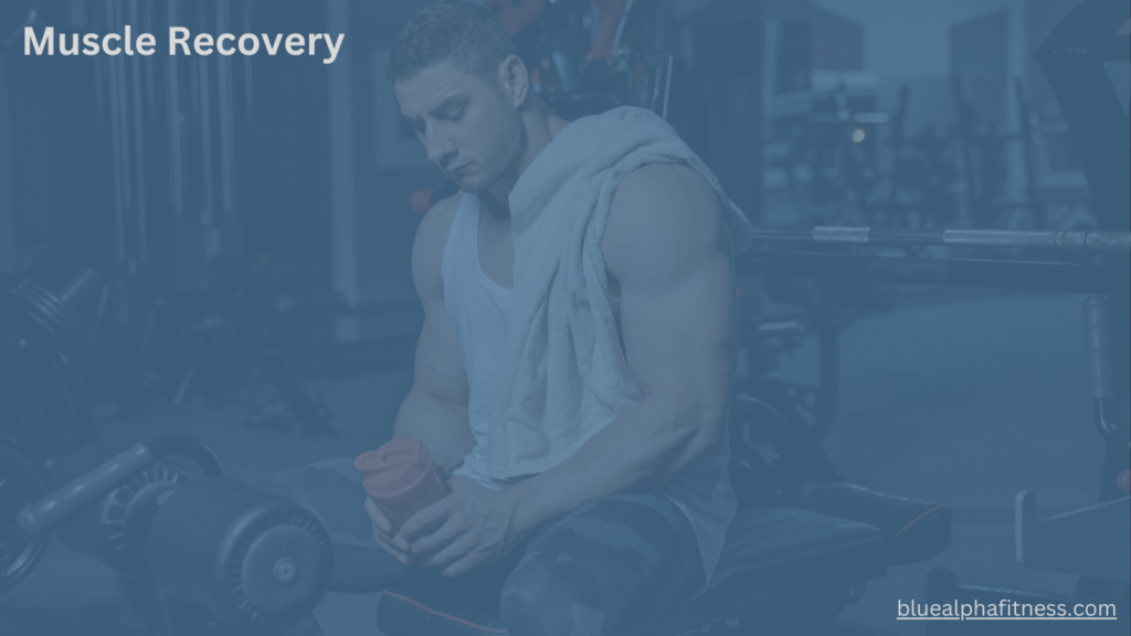 Bodybuilder in gym holding a bottle of water with a towel draped over his shoulder, taking a break after a chest workout, reflecting the importance of muscle recovery when considering working out chest daily.